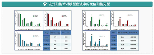 流式细胞术对模型血液中的免疫细胞分型